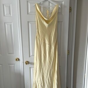 Elegant Yellow Maxi Dress